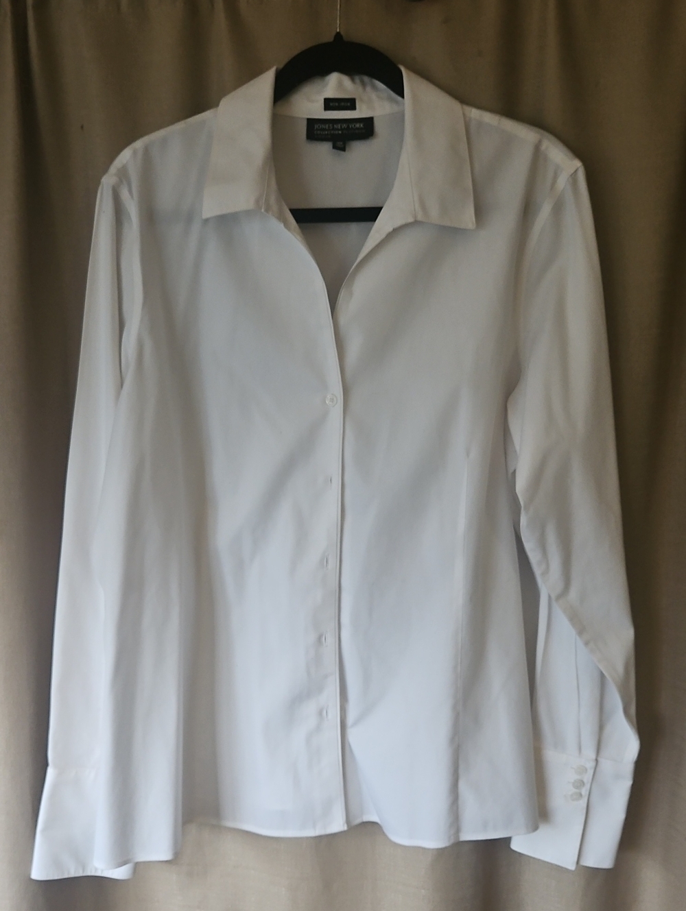 EUC JNY Bright White Top